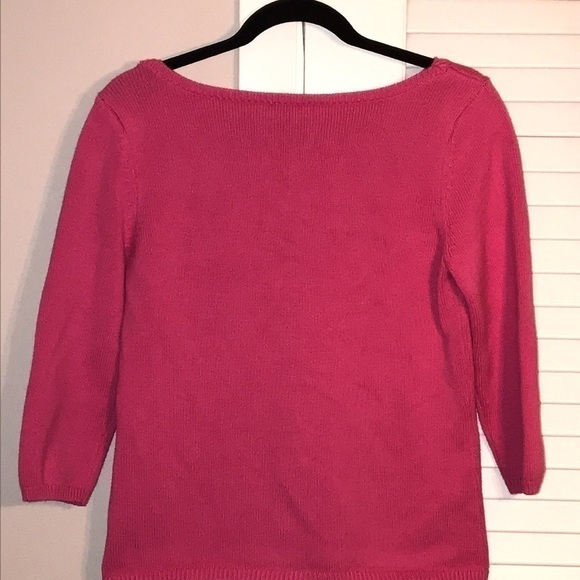 Talbots Hot Pink Sweater Medium​​​​ - Picture 2 of 3